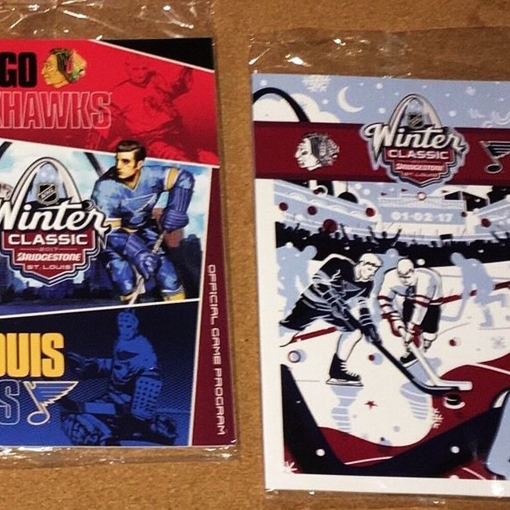 2 Pack Sealed 2017 Winter Classic Game Programs Blackhawks Vs St Louis Blues New